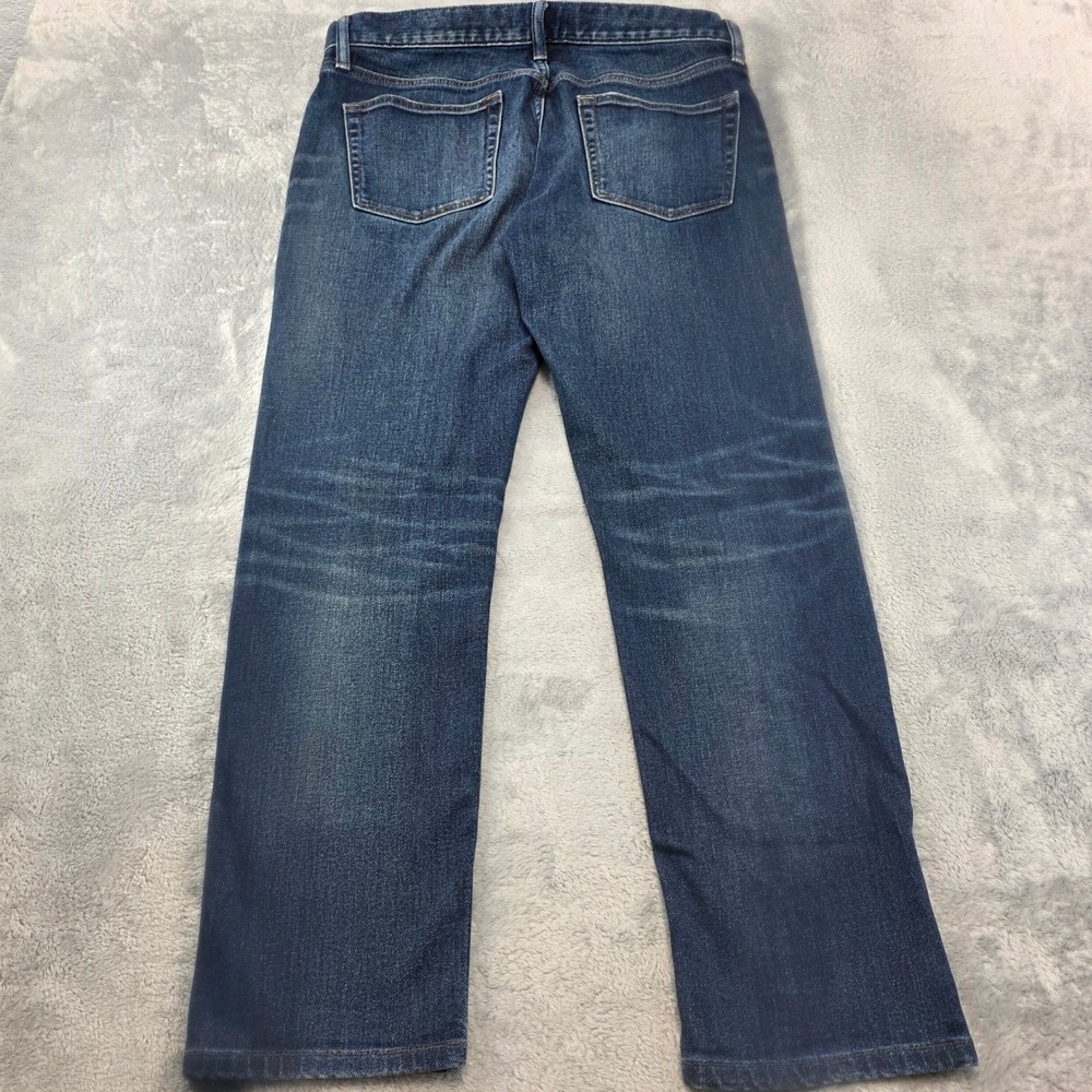 Uniqlo Men 33 Blue Jeans Slim‎ Straight Leg Low Rise Kaihara Denim - Picture 11 of 12